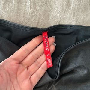 Faux leather spanx leggings